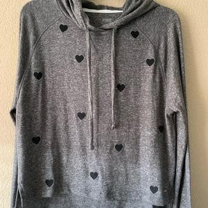 Victoria Secret Soft Grey Heart Hoodie